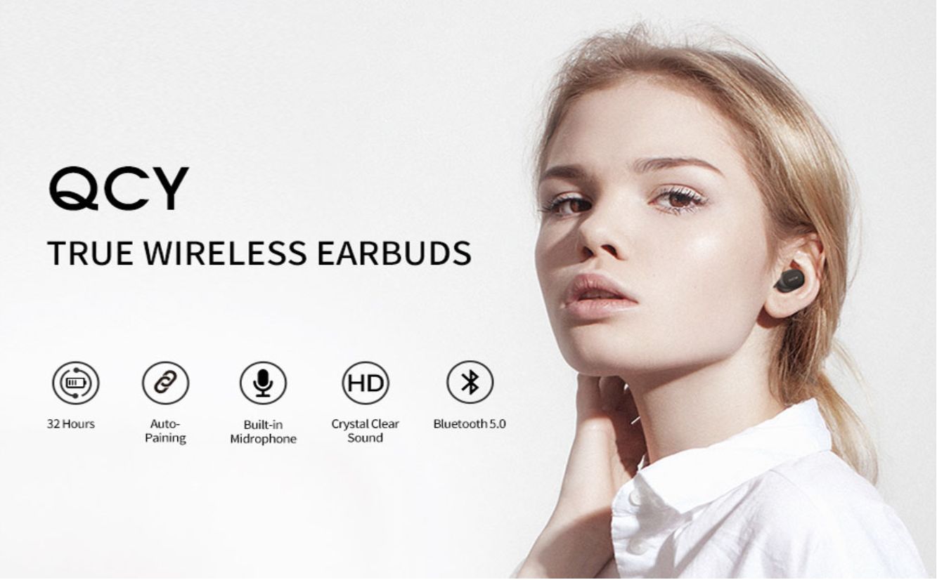 QCY T2C Earbuds Xiaomi QCY T2C TWS True Wireless Earbuds Bluetooth 5.0 ...